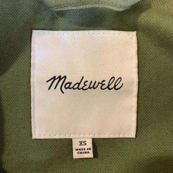 Madewell Women's Dispatch Utility Canvas Cotton Military Jacket Size XS - Picture 7 of 13
